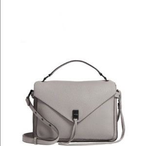 Rebecca Minkoff Darren Grey Leather Messenger Bag